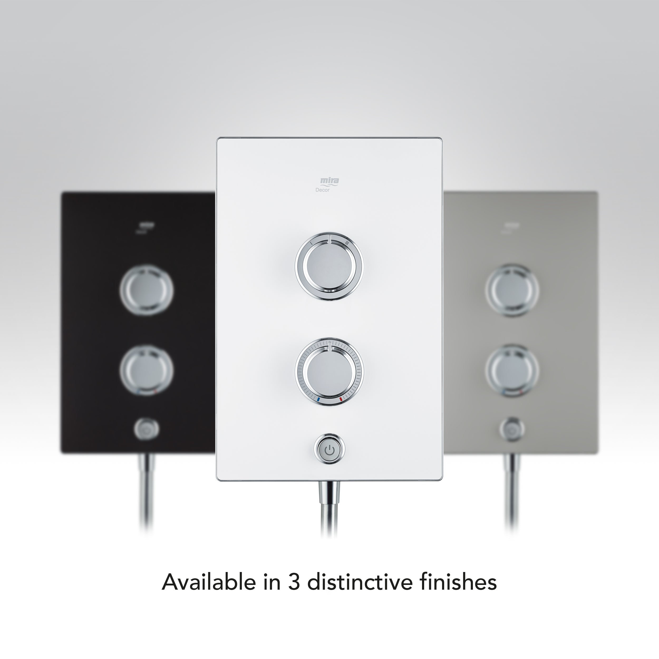 Mira Decor Dual Outlet Electric Shower 10.8kW White 1.1894.009.