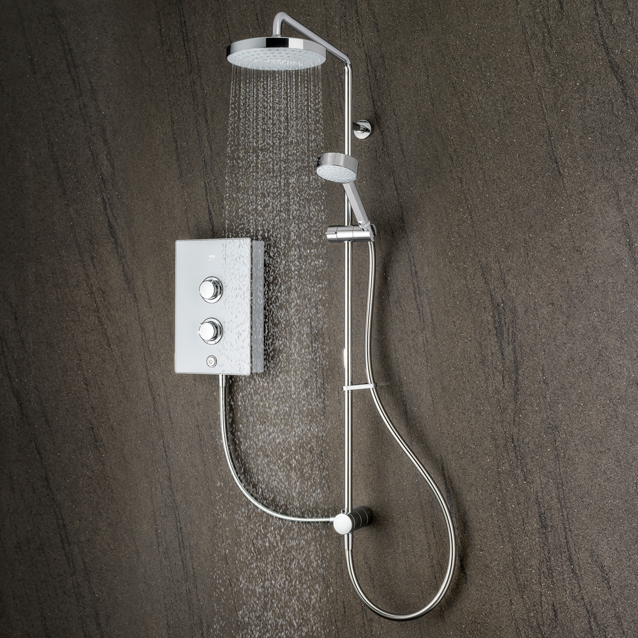 Mira Decor Dual Outlet Electric Shower 10.8kW White 1.1894.009.
