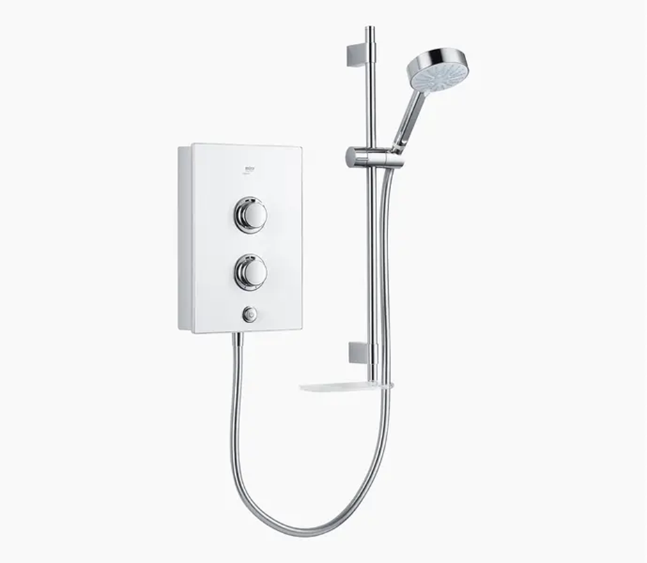 MIRA Decor Single Outlet Electric Shower 8.5KW White 1.1894.007.