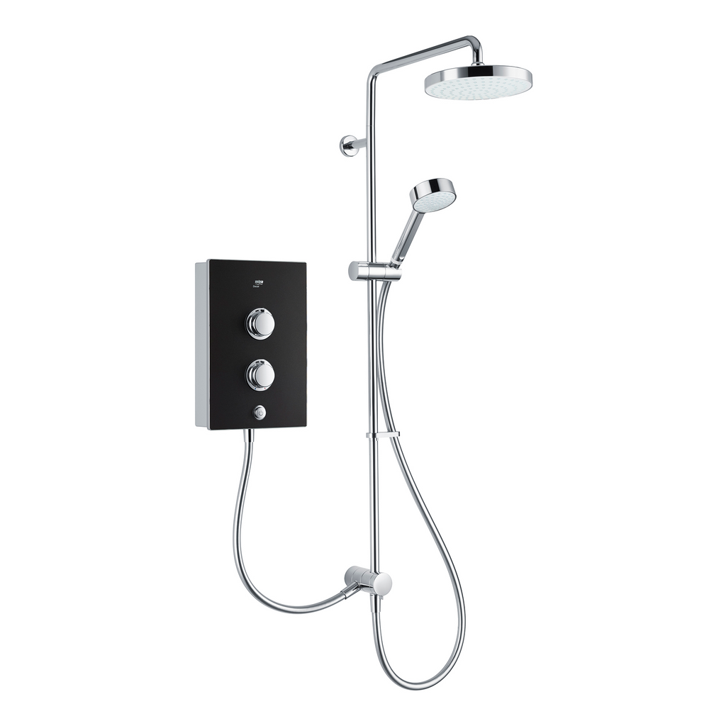 Mira Decor Dual Outlet Electric Shower 10.8kW Black Onyx 1.1894.006.