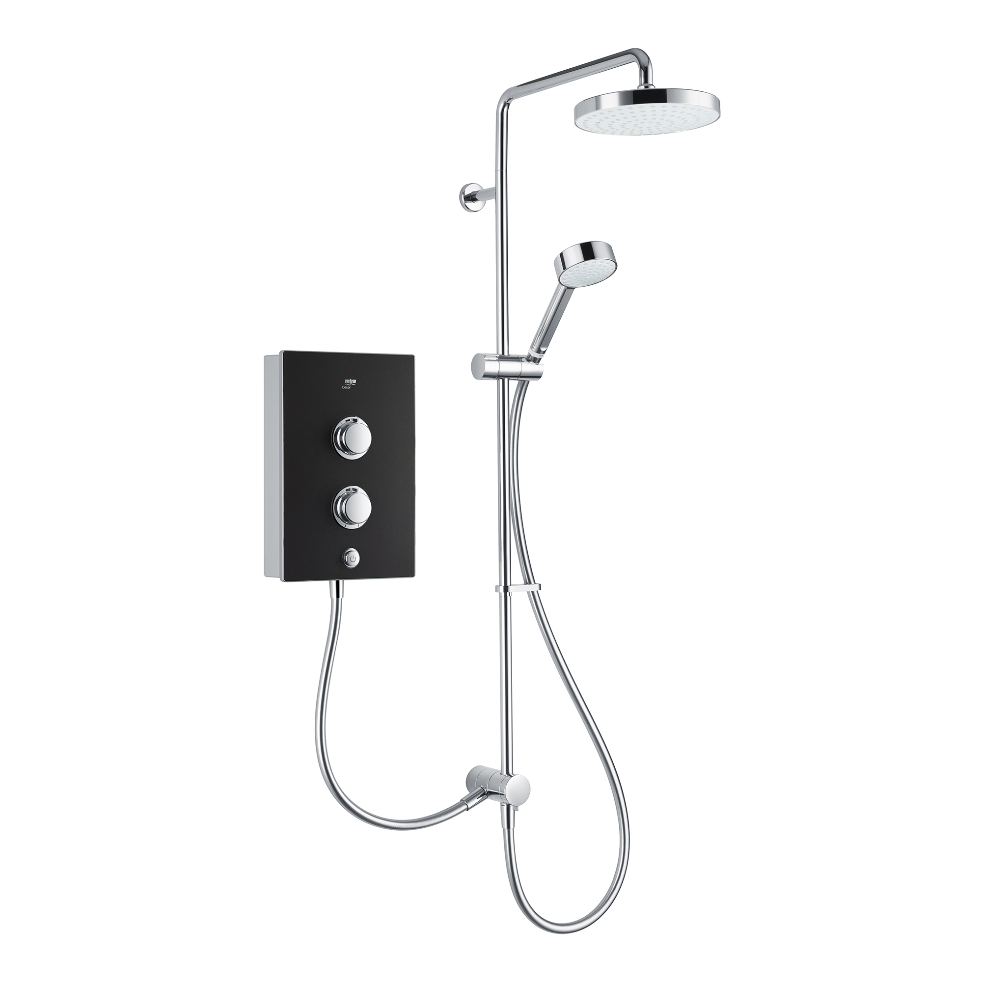 Mira Decor Dual Outlet Electric Shower 10.8kW Black Onyx 1.1894.006.