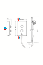 Mira Decor 9.5KW Single Outlet Electric Shower Black Onyx 1.1894.005.