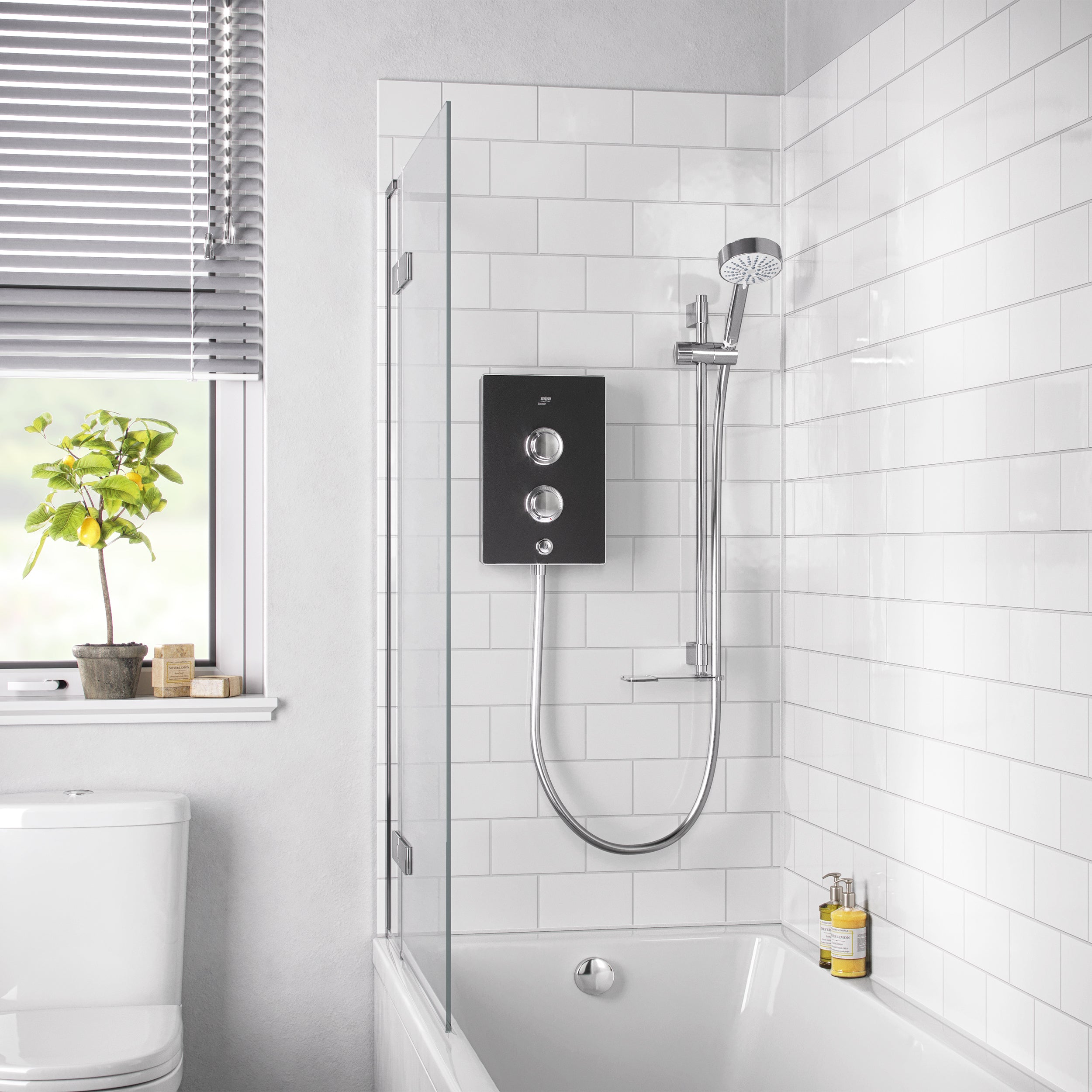 Mira Decor Single Outlet Electric Shower 8.5Kw Black Onyx 1.1894.004.