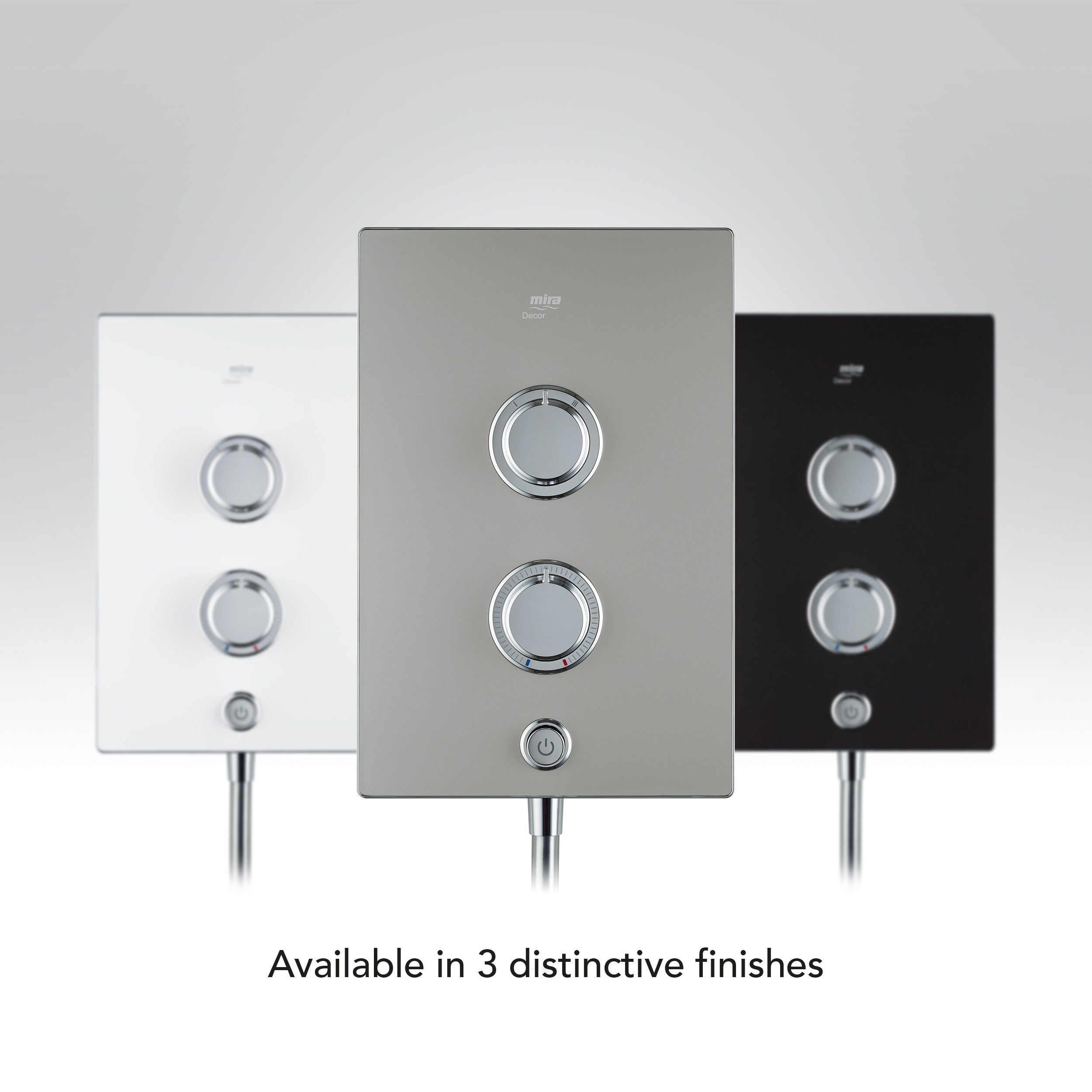 Mira Decor Dual Outlet 10.8kW Electric Shower Warm Silver 1.1894.003.