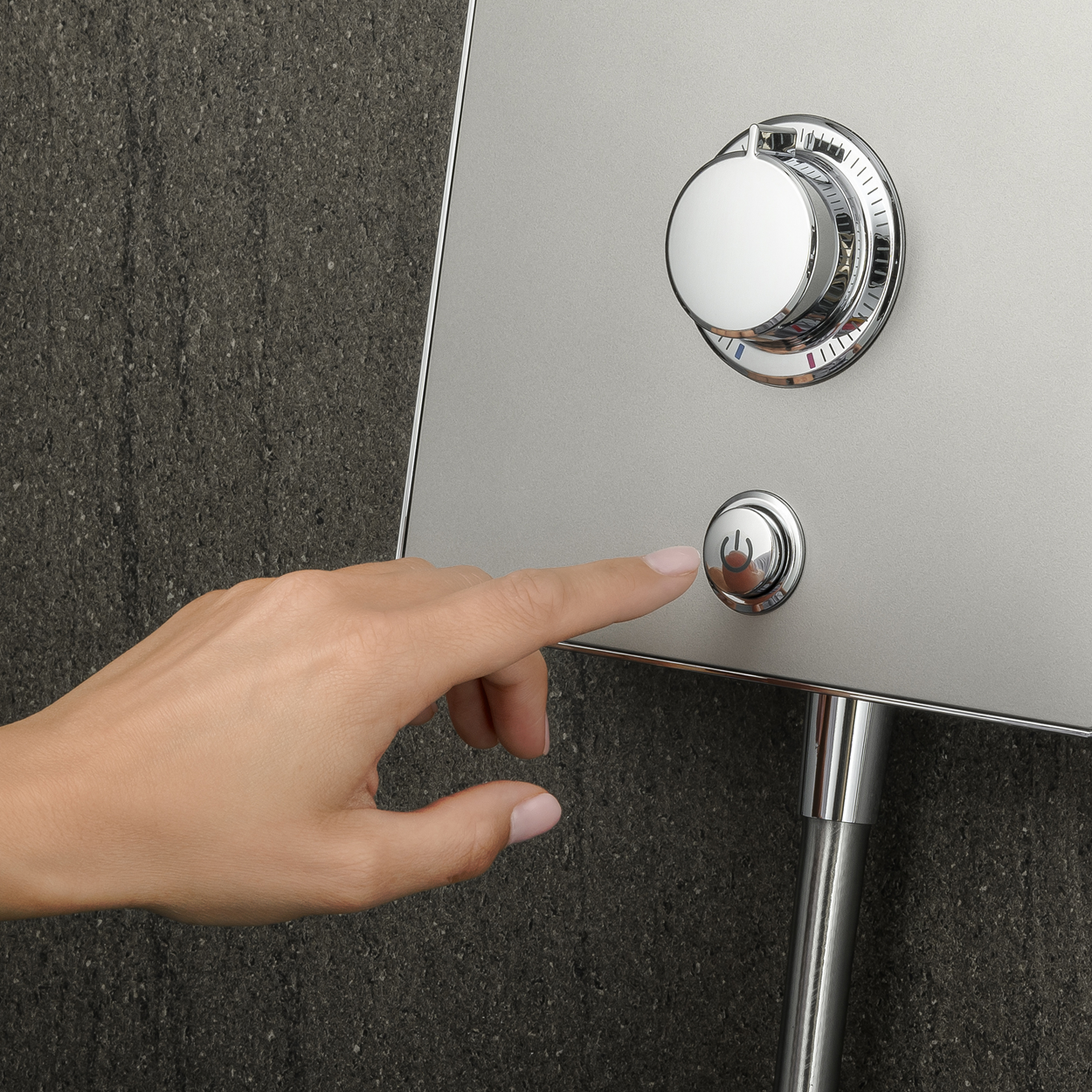 Mira Decor Dual Outlet 10.8kW Electric Shower Warm Silver 1.1894.003.