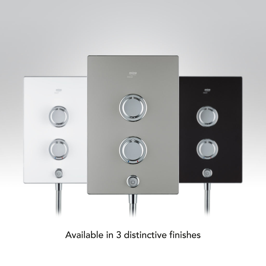Mira Decor Single Outlet Electric Shower 9.5kW Silver 1.1894.002.
