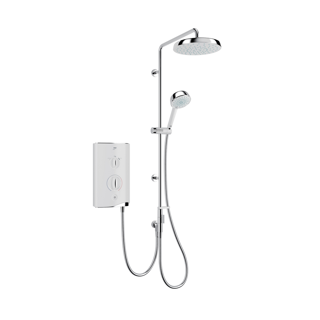 Mira Sport Dual 9.8kW Electric Shower White/Chrome (1.1746.825)