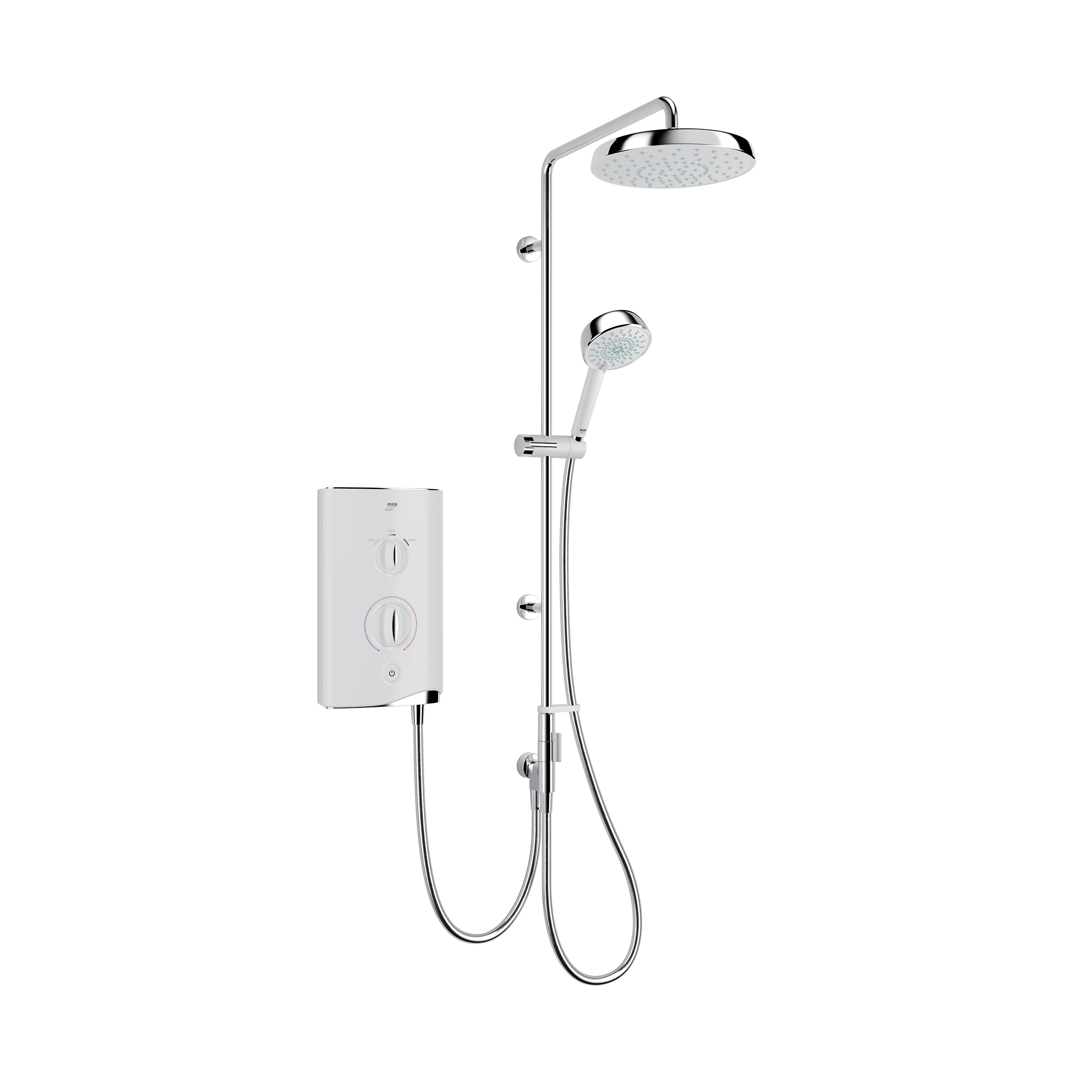 Mira Sport Dual 9.8kW Electric Shower White/Chrome (1.1746.825)