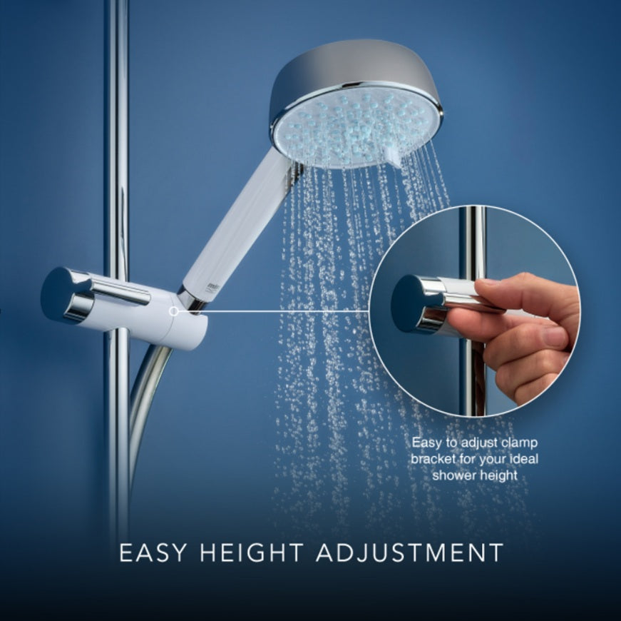 Mira Sport Dual 9.8kW Electric Shower White/Chrome (1.1746.825)
