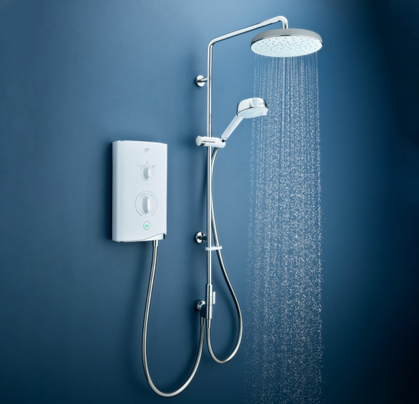 Mira Sport Dual 9.8kW Electric Shower White/Chrome (1.1746.825)