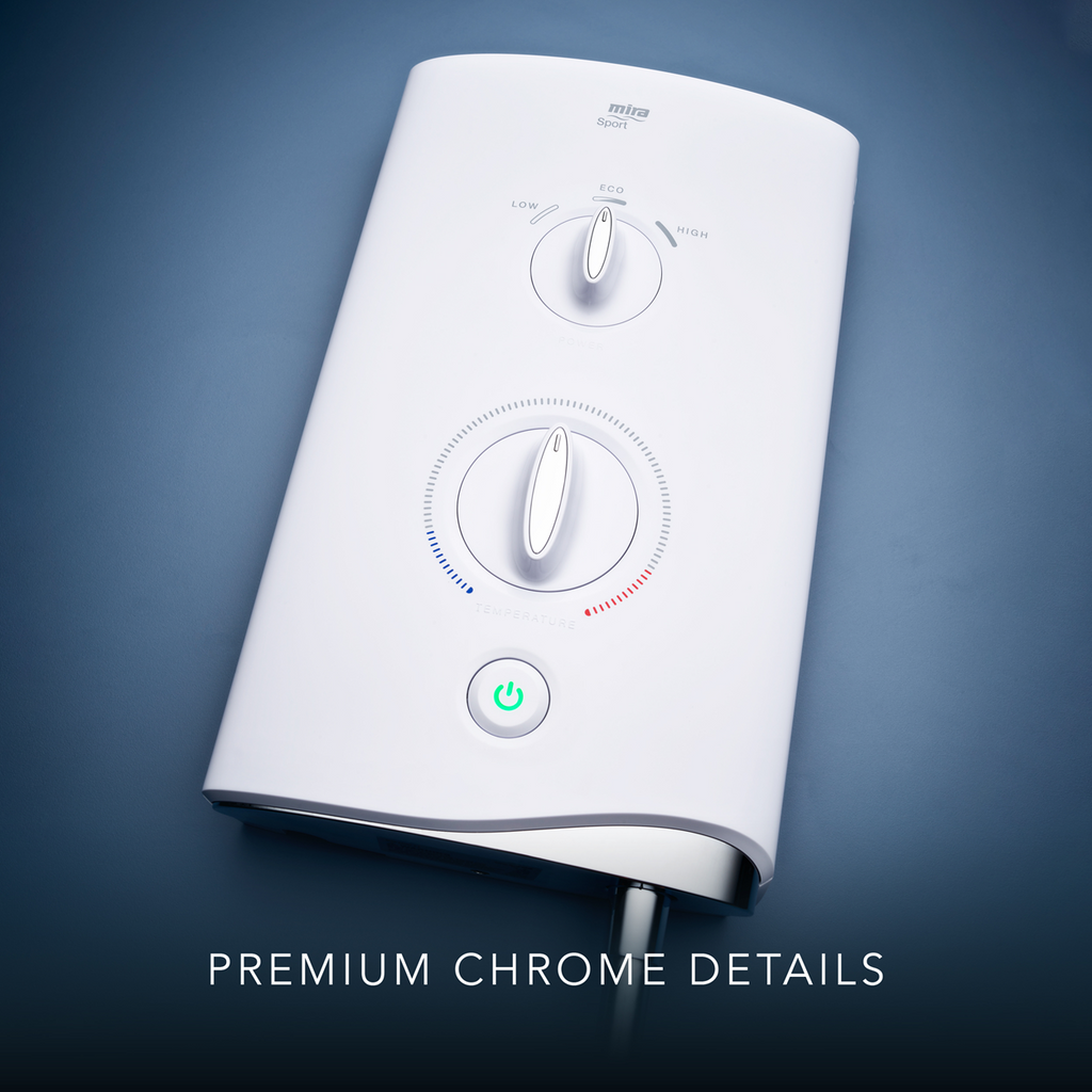 Mira Sport Dual 9kW Electric Shower White/Chrome (1.1746.824)