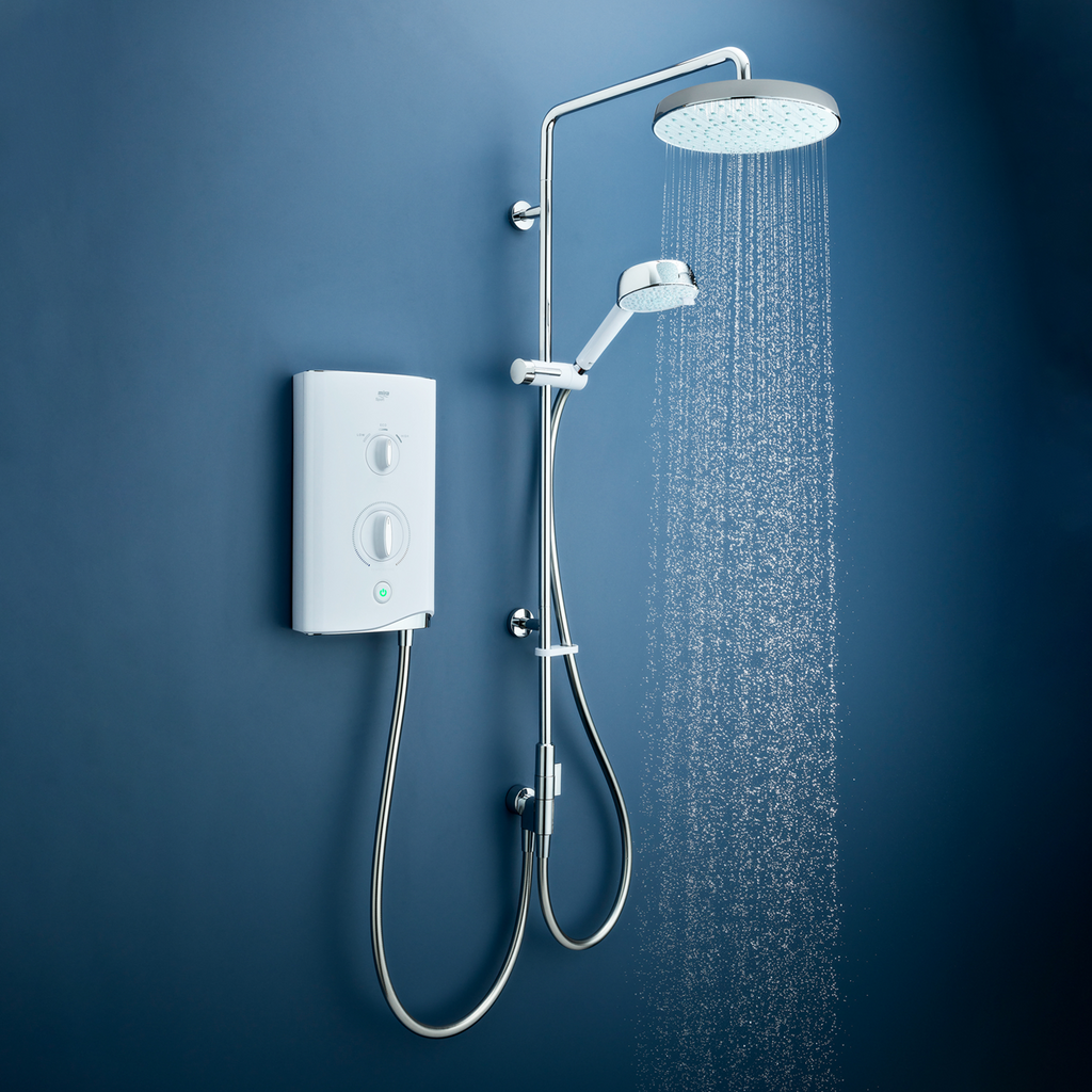 Mira Sport Dual 9kW Electric Shower White/Chrome (1.1746.824)