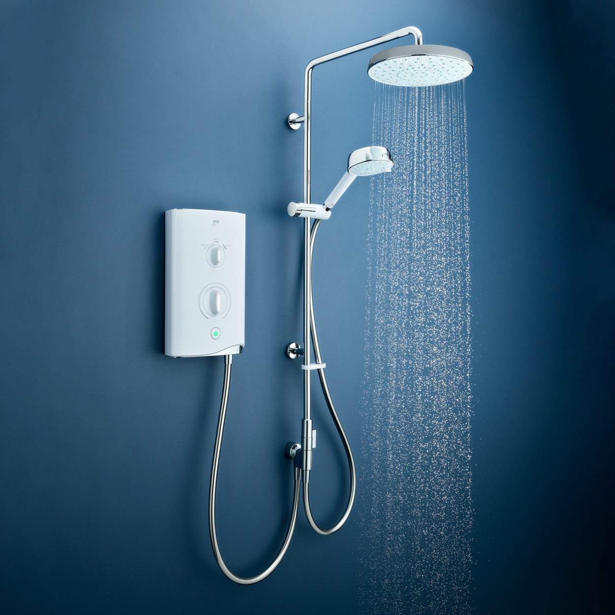Mira Sport Dual 9kW Electric Shower White/Chrome (1.1746.824)