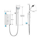 Mira Sport 10.8kW Single Outlet Electric Shower White/Chrome (1.1746.823)
