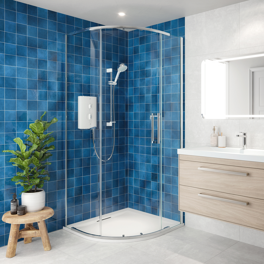 Mira Sport 7.5kW Single Outlet Electric Shower White/Chrome (1.1746.820)
