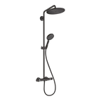 Hansgrohe Croma Select S Showerpipe 280 1 Jet With Thermostatic And Hand Shower Raindance Select S 120 3Jet Matt Black