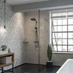 Hansgrohe Croma Select S Showerpipe 280 1 Jet With Thermostatic And Hand Shower Raindance Select S 120 3Jet Brushed Black Chrome