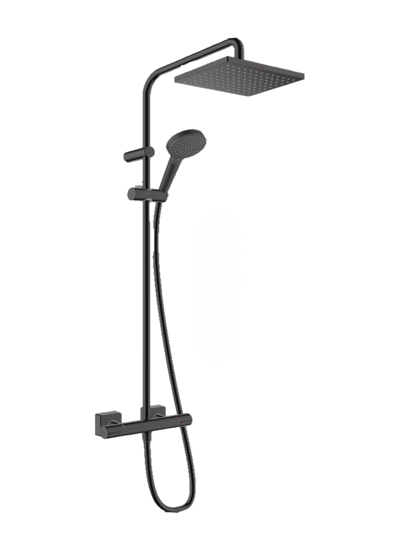 Hansgrohe Vernis Shape Showerpipe 230 1 Jet With Thermostatic Matt Black