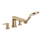 Hansgrohe Talis E 4-Hole Rim Mounted Bath Mixer Tap Brushed Bronze