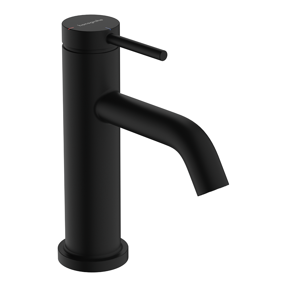 Hansgrohe Tecturis S Single Lever Basin Mixer 80 Coolstart Ecosmart+ Without Waste Set Matt Black