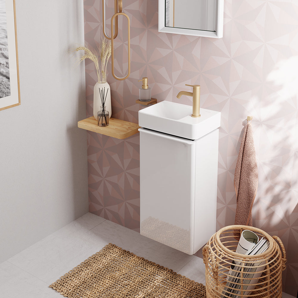 Hansgrohe Tecturis S Single Lever Basin Mixer 80 Coolstart Ecosmart+ Without Waste Set Brushed Bronze