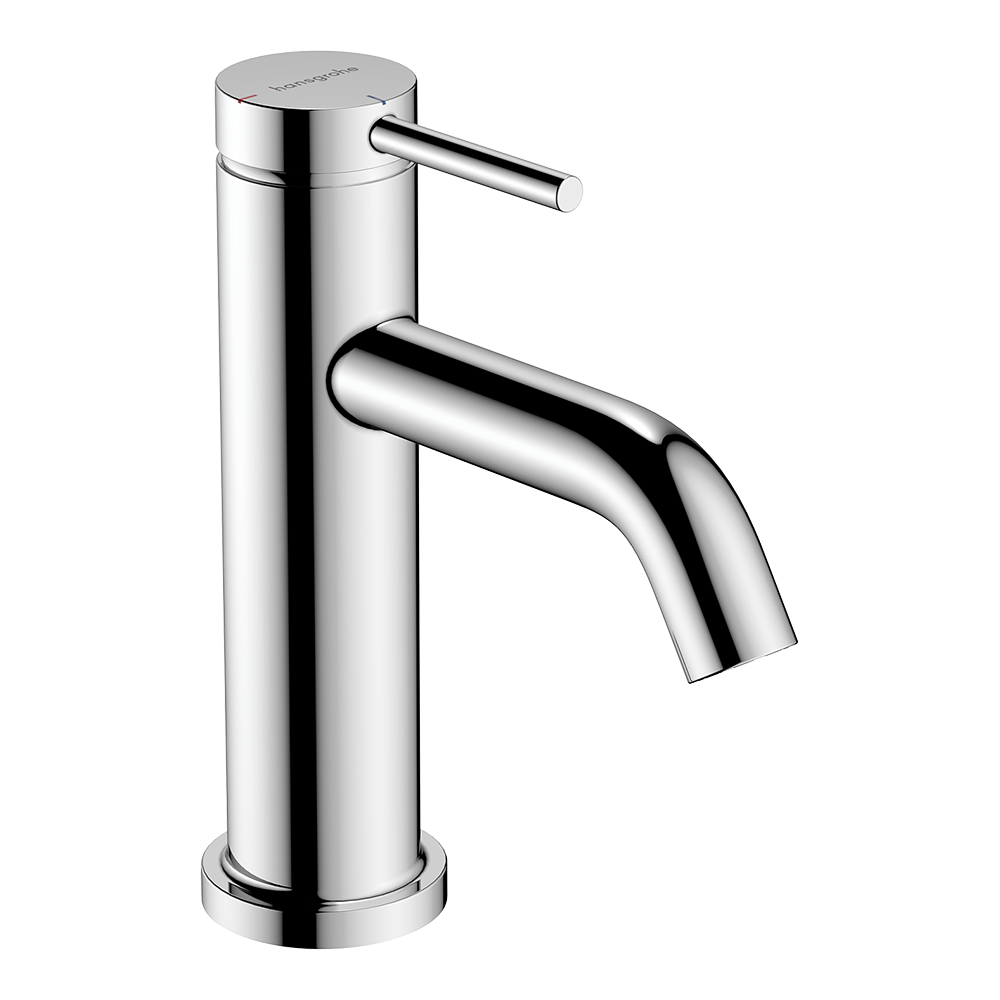 Hansgrohe Tecturis S Single Lever Basin Mixer Tap 80 Coolstart Ecosmart+ Without Waste Set Chrome