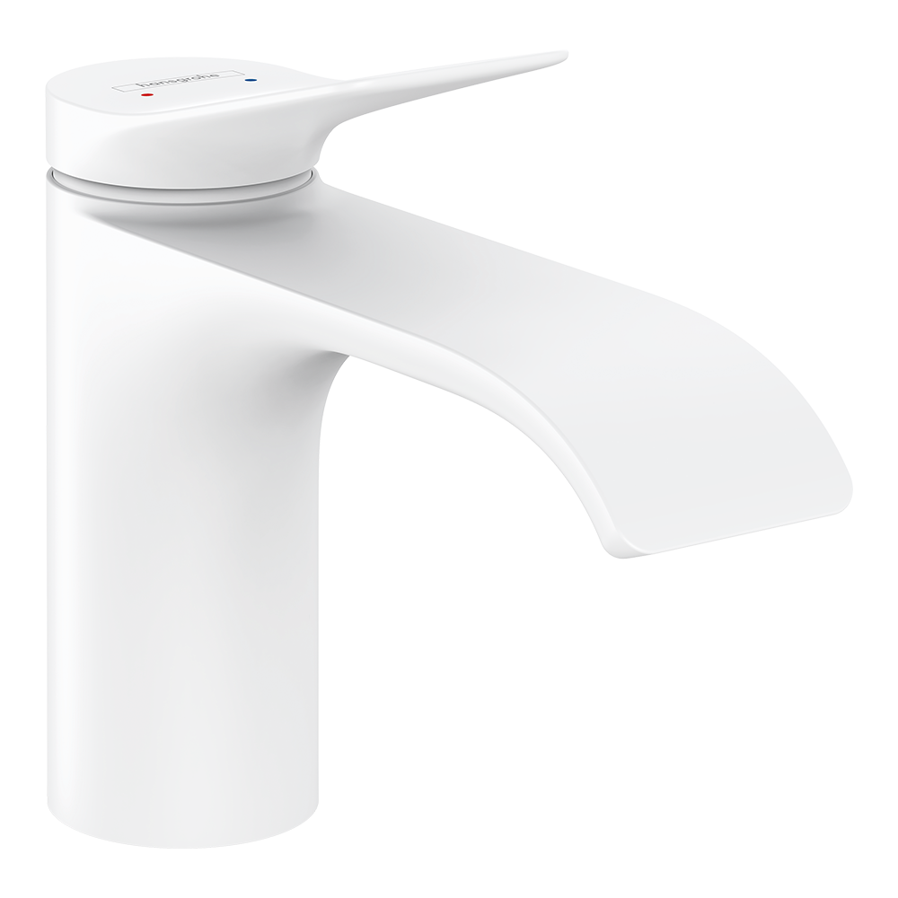 Hansgrohe Vivenis Single Lever Basin Mixer 80 Without Waste Set Matt White