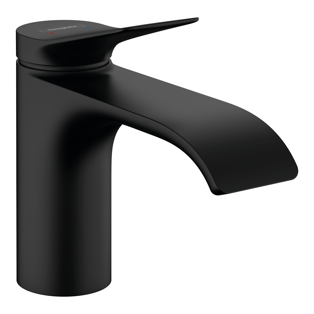 Hansgrohe Vivenis Single Lever Basin Mixer 80 Without Waste Set Matt Black