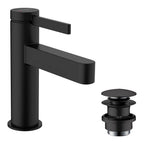 Hansgrohe Finoris Single Lever Basin Mixer 100 With Push-Open Waste Set Matt Black