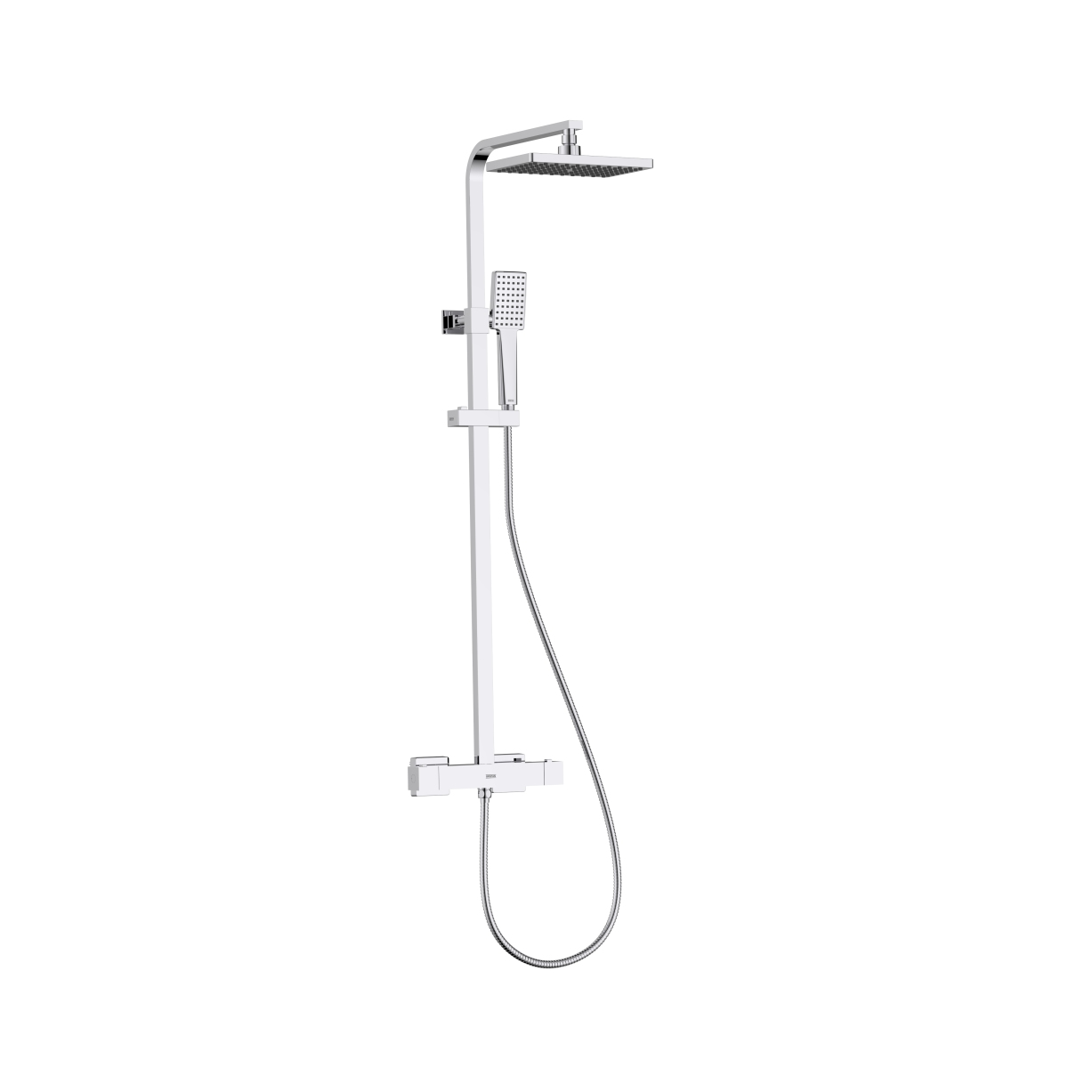 Bristan Napoli Adjustable Thermostatic Rigid Riser Diverter Bar Shower Chrome NAP SHXDIVSMFF C