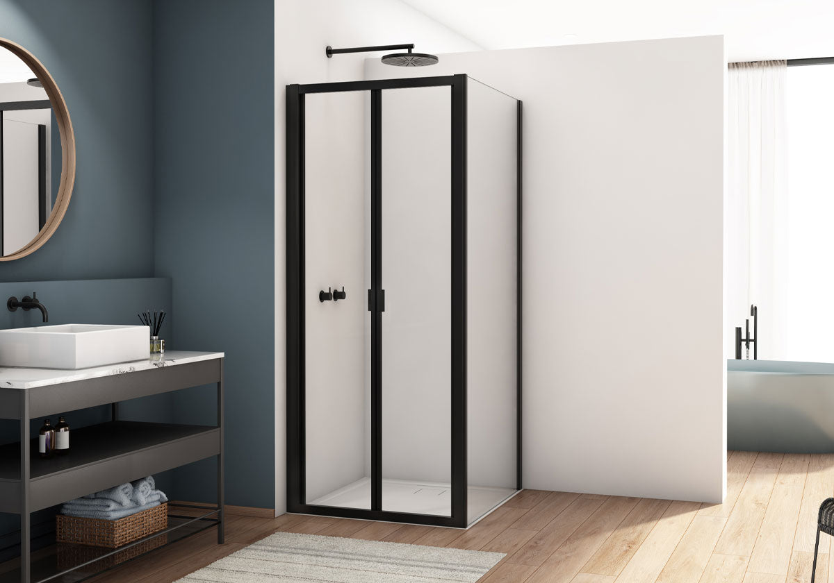 Kudos Showers Divera Bifold Door 1000mm Matt Black