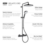Mira Relate Black Dual Outlet Shower ERD 1.1836.467