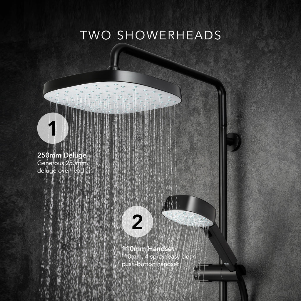 Mira Relate Black Dual Outlet Shower ERD 1.1836.467