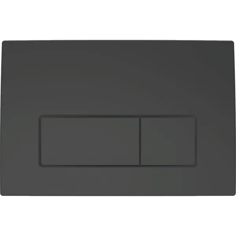 Geberit DELTA50 Flush Plate for Dual Flush Matt Black 115 119 14 1 115.119.14.1