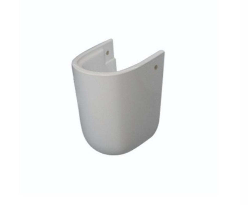 Lecico Atlas Pro Geo Semi Pedestal For 560 500 450mm Basins White