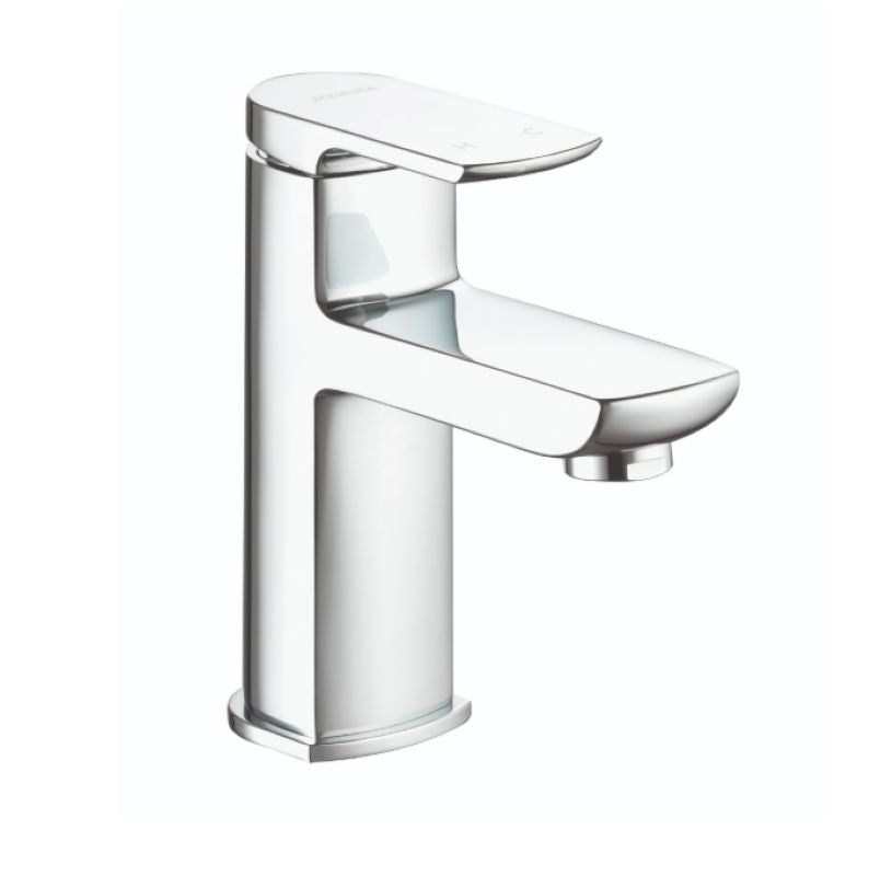 Aqualisa Downtown Small Basin Pillar Tap (Includes Click Clack Waste) Eco Chrome DT.SPT.CH.ECO38
