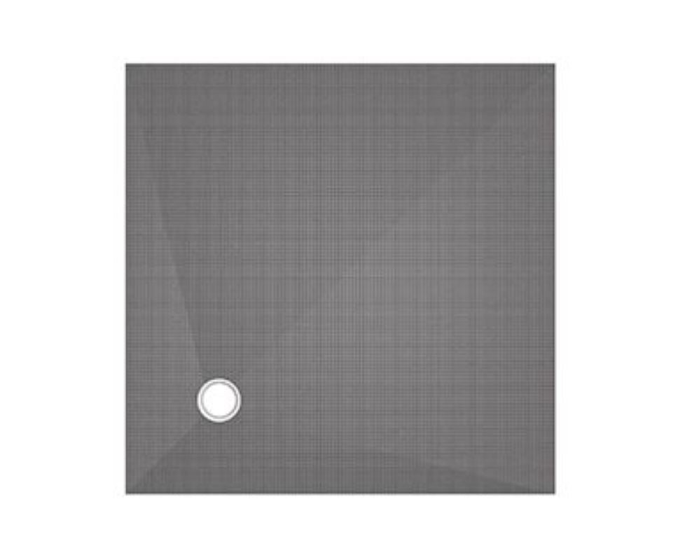 wedi Fundo Primo shower tray offset drain 1000x1000x40mm