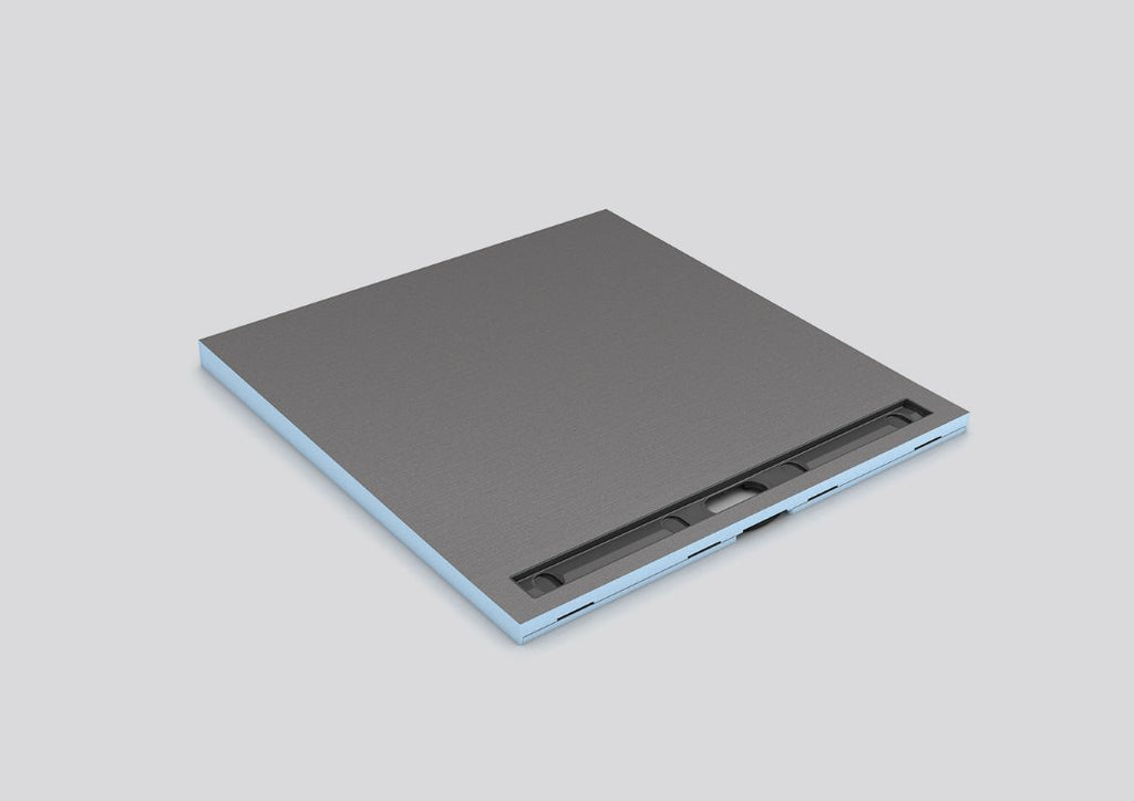 wedi Fundo Riolito Neo shower tray channel length 800mm, 1000x1000x50mm