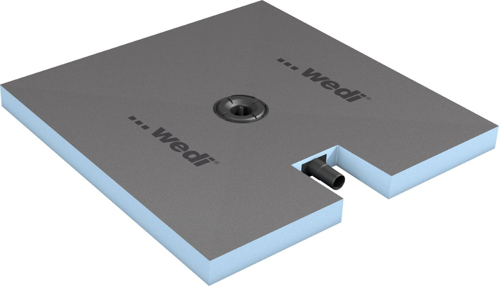 wedi Fundo Plano complete shower tray central drain 1200x1200x65mm