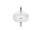 Roca The Gap Wall Hung Corner Basin 400X440 1 Tap Hole White