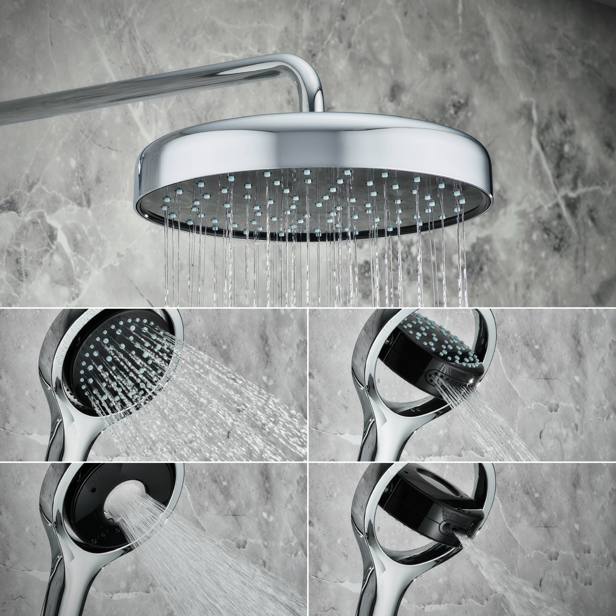 Mira Platinum - Dual Outlet Rear Fed Digital Shower, Low Pressure (1.1981.005)