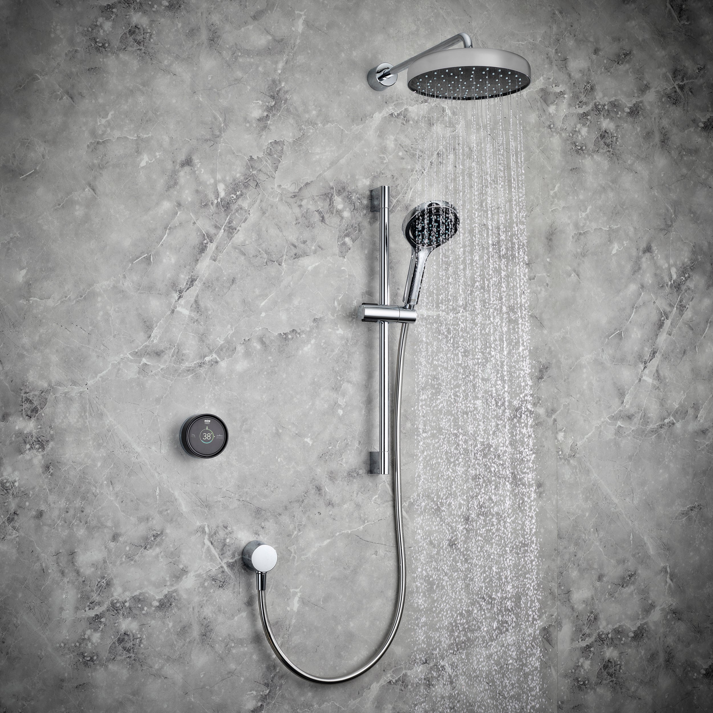 Mira Platinum - Dual Rear Fed Digital Shower, High Pressure/Combi Boiler (1.1981.002)