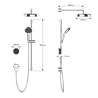 Mira Platinum - Dual Rear Fed Digital Shower, High Pressure/Combi Boiler (1.1981.002)