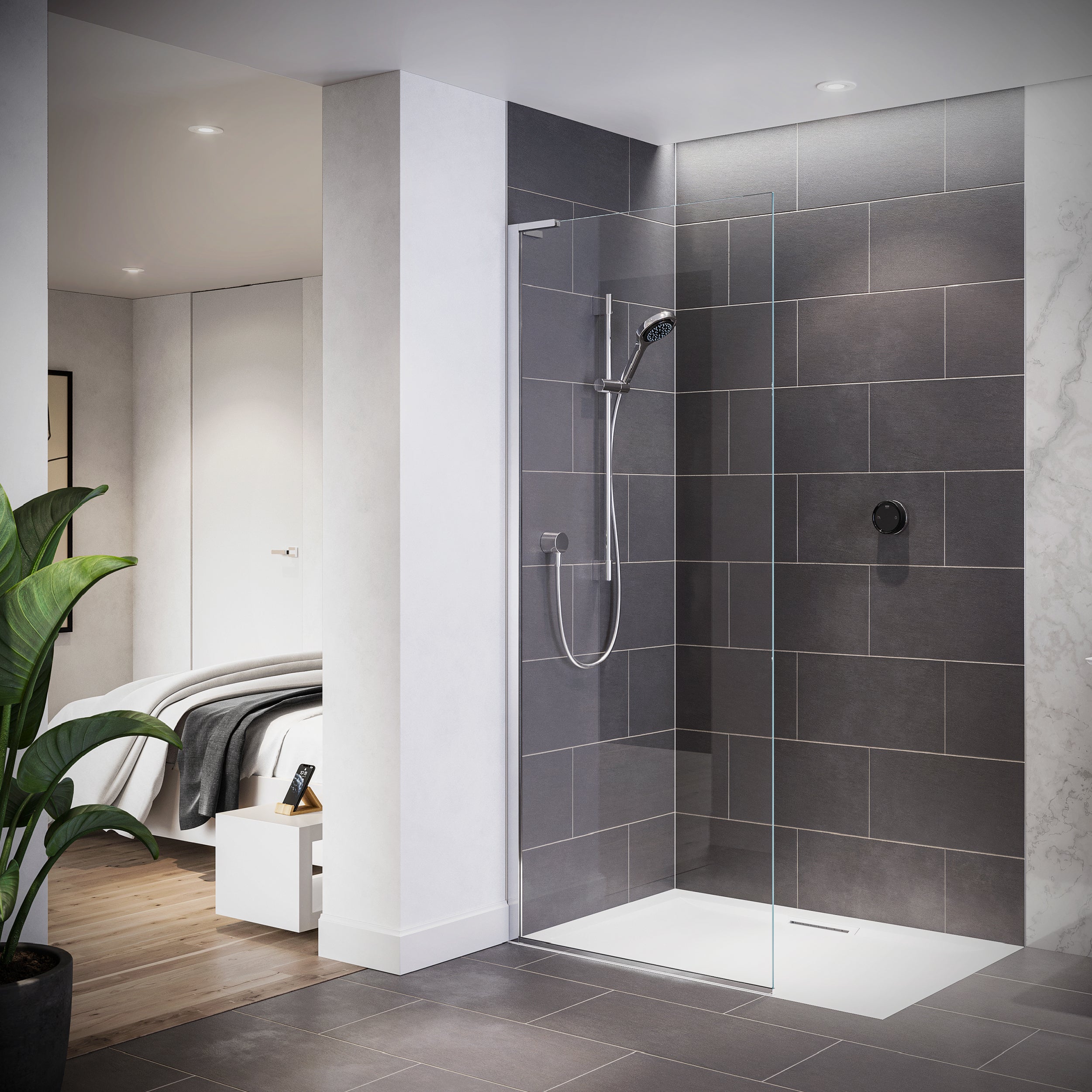 Mira Platinum - Single Outlet Rear Fed Digital Shower, High Pressure/Combi (1.1981.001)