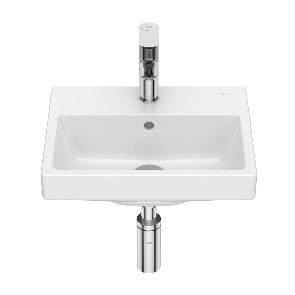 Roca The Gap Compact Wall-Hung Basin 400(L) X 320(W) X 162(H)mm White
