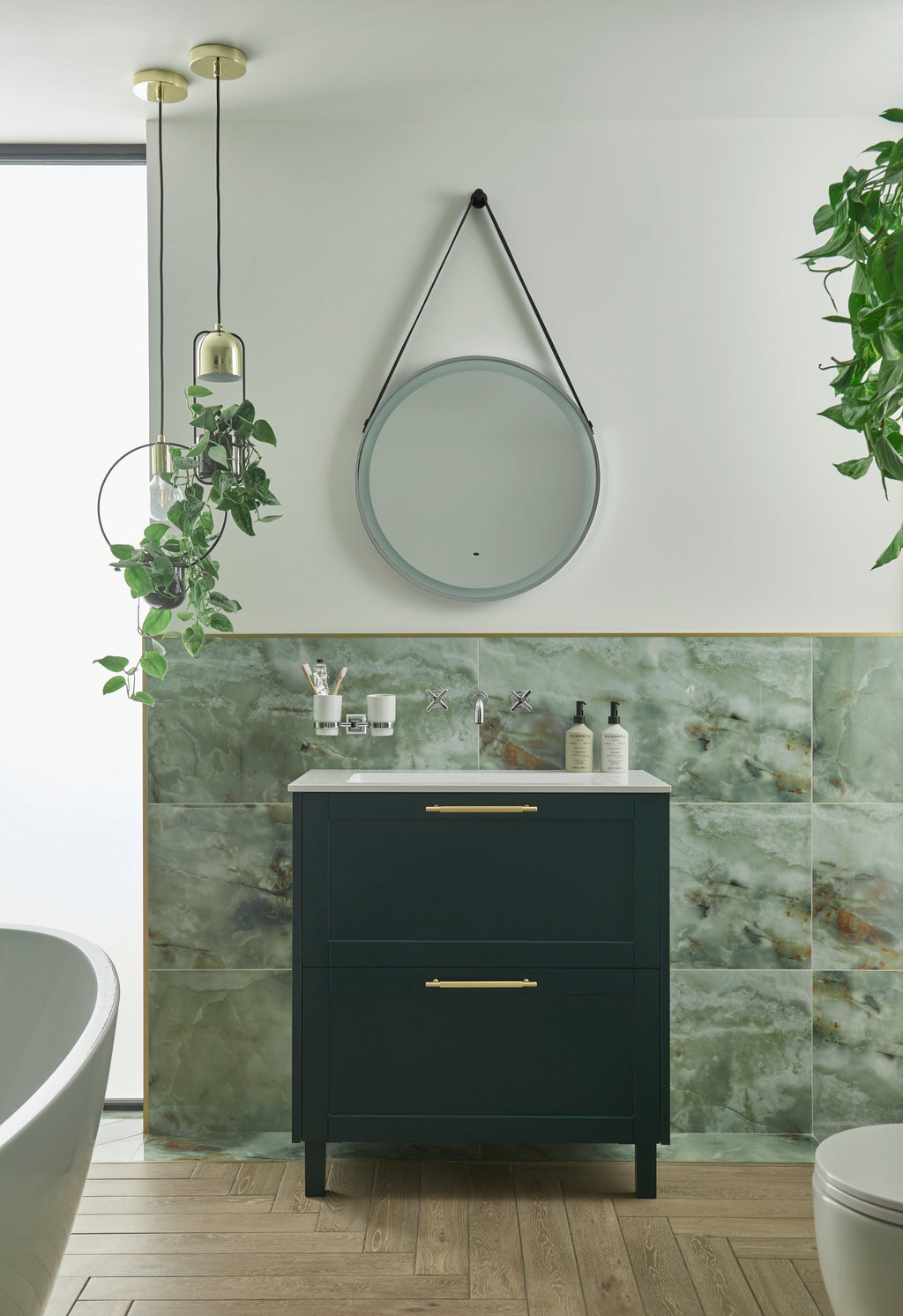 Heritage Lynton 3 Taphole 800mm Sit On Basin White