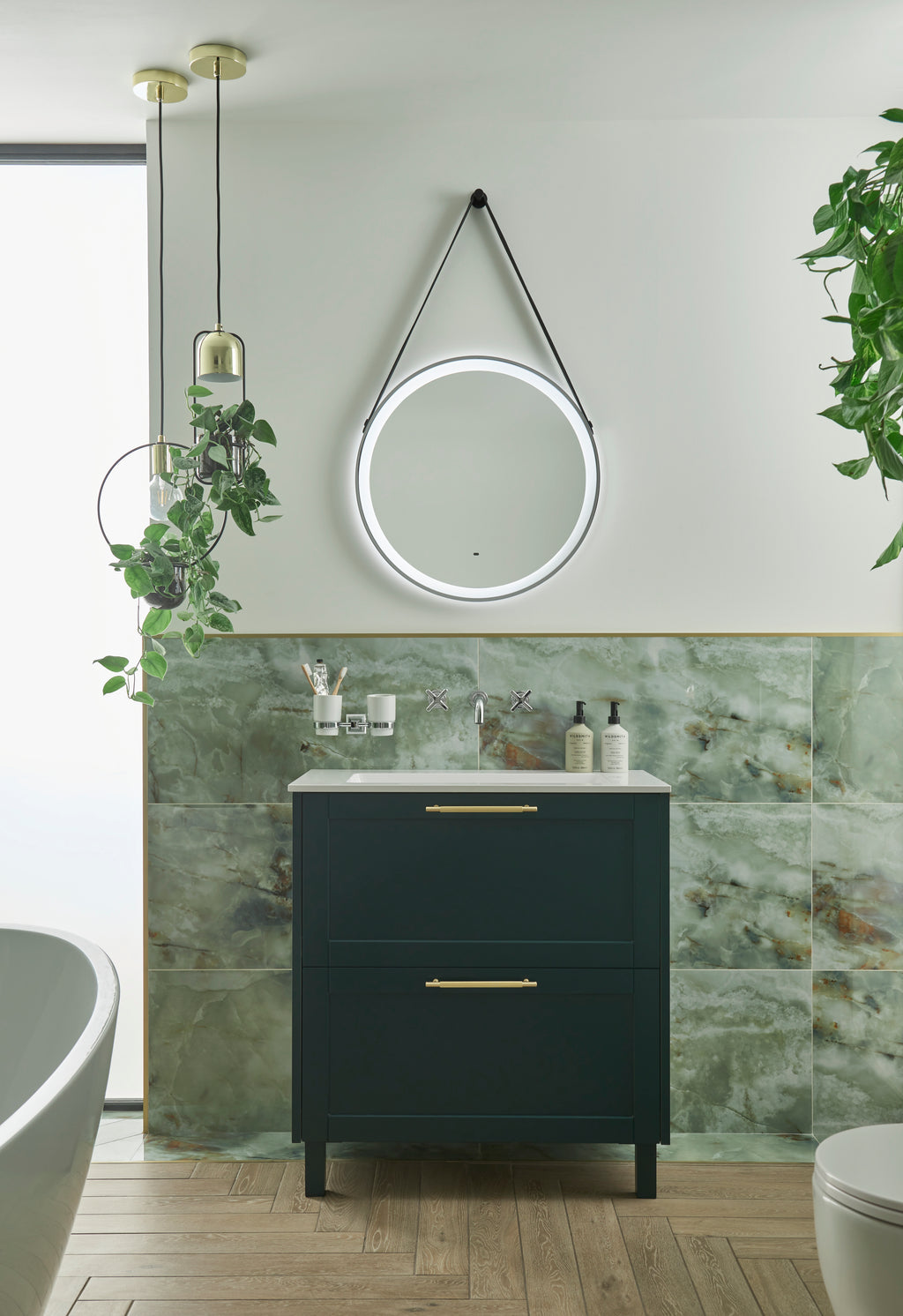 Heritage Lynton 3 Taphole 800mm Sit On Basin White