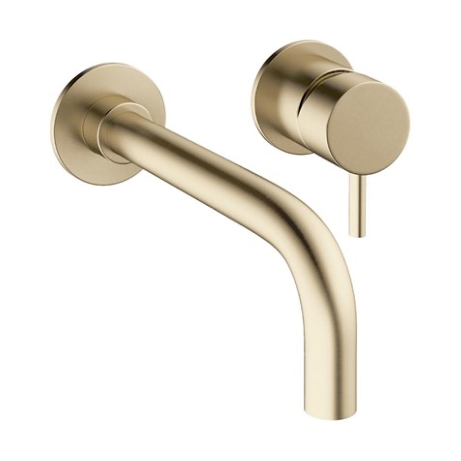Crosswater MPairO Wall Mounted Basin Mixer 2TH Brushed Brass