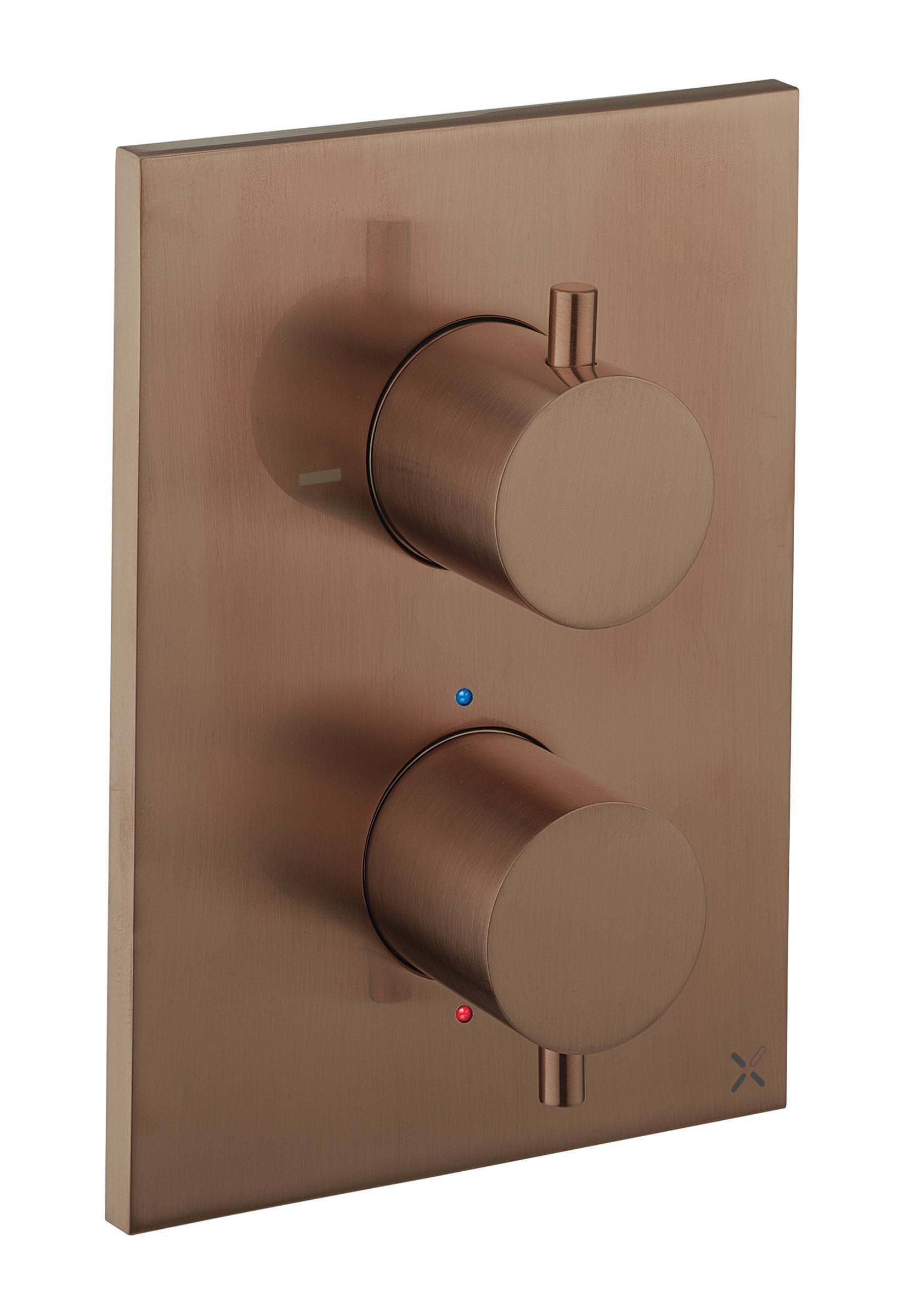 Crosswater MPRO Crossbox 1 Outlet Trim & Valves Brushed Bronze PROCB1000LBPBZ