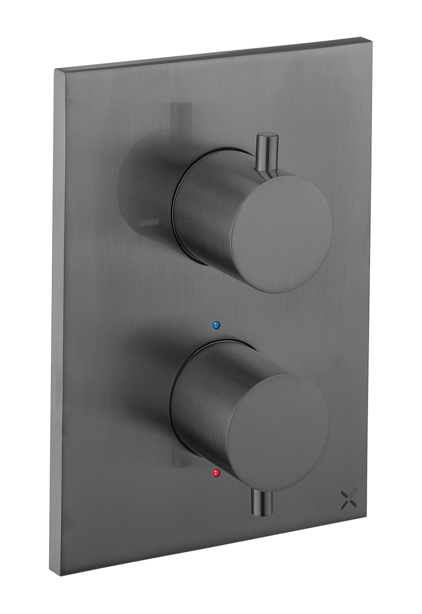Crosswater MPRO Crossbox 1 Outlet Trim & Valves Slate